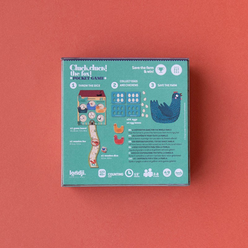 Londji  Pocket Game - Cluck, Cluck! the fox