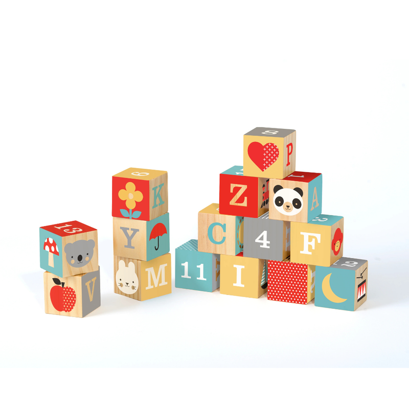 Petit Collage Alfabet Blokken