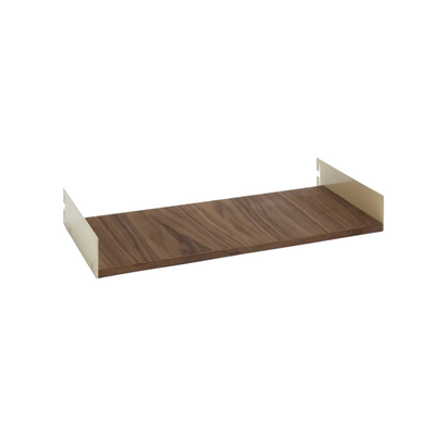 Atelier Belge Modul Shelf 45 Light Ivory + Optie American Walnut