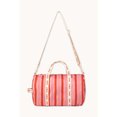 Tiny Cottons Stripes Duffle Bag Pink