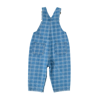 Goldie + Ace Austin Denim Check Overalls