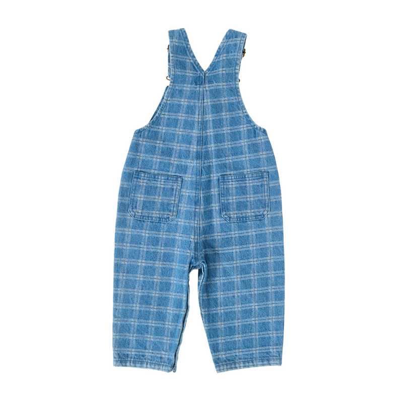 Goldie + Ace Austin Denim Check Overalls