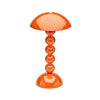 Addison Ross Bobbin oplaadbare ledlamp in oranje hoogglans lak met klosvorm