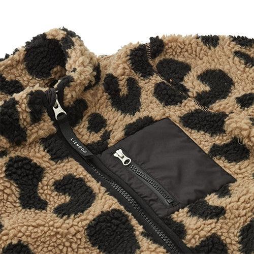 Liewood Nolan Pile Jacket Mega Leo Oat Mix