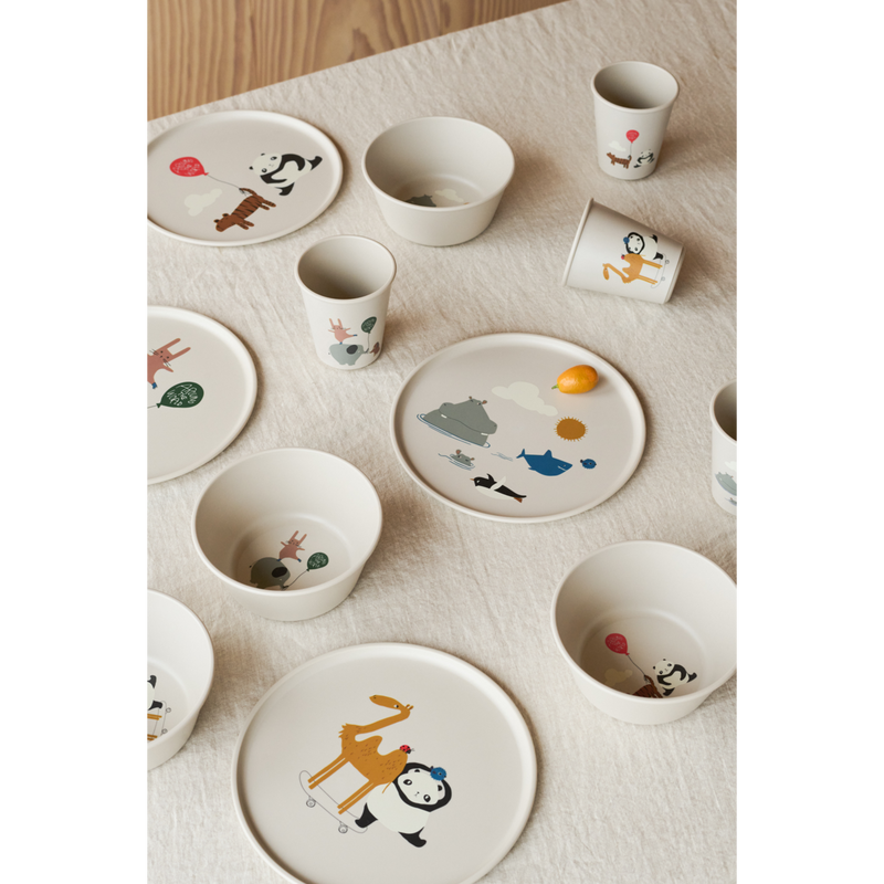 Liewood Cees Bowl 4-pack Around The World/Sandy