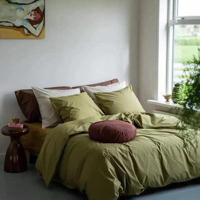 Suite702 Dekbedovertrek Olive Green