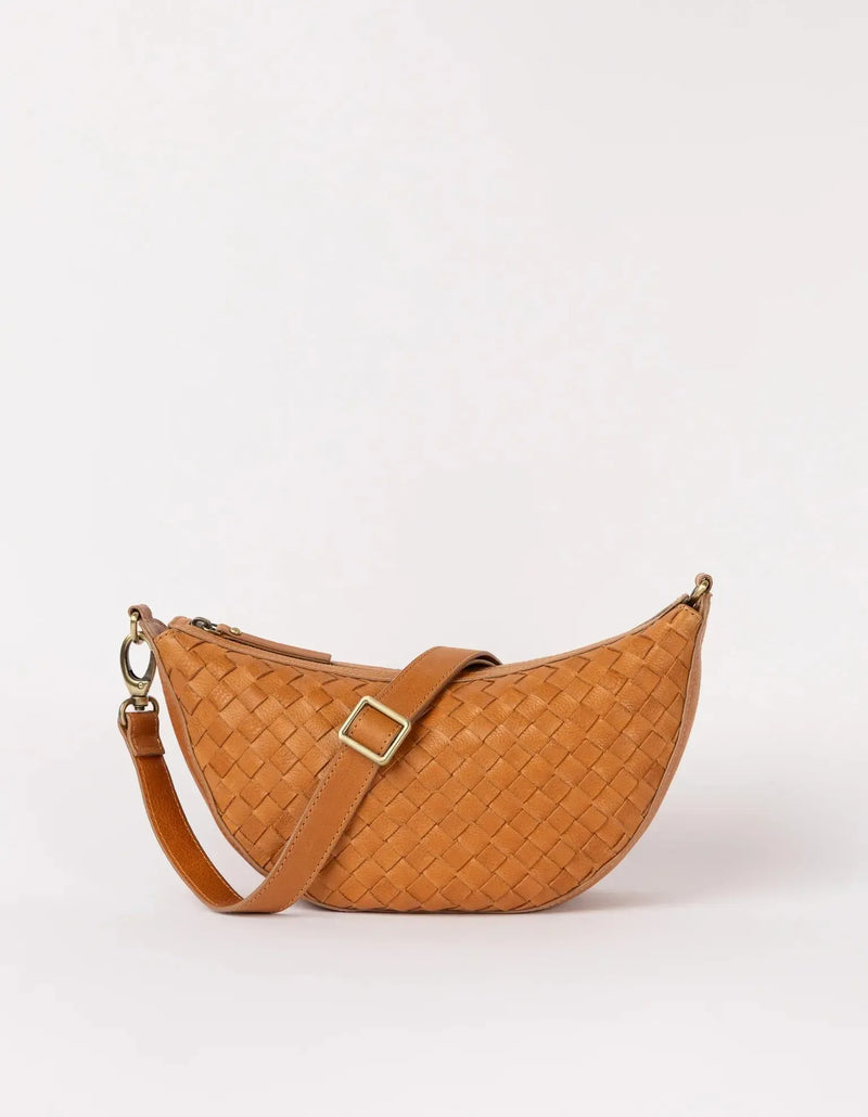 O My Bag Leo Wild Oak Woven Soft Grain Leather