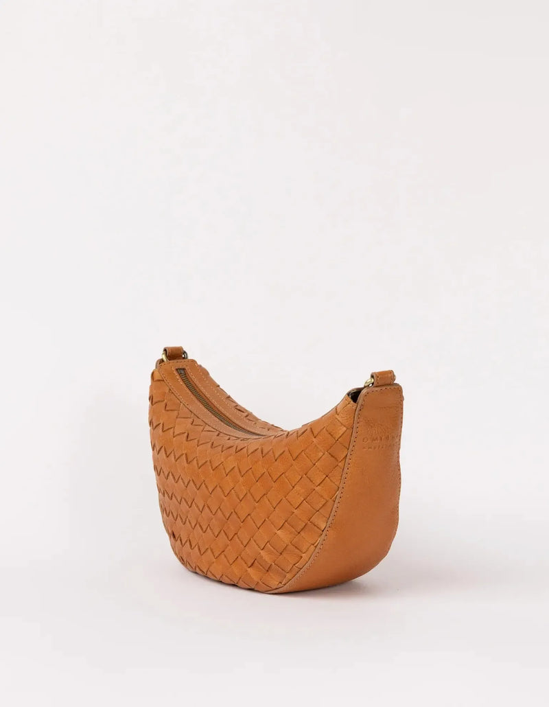 O My Bag Leo Wild Oak Woven Soft Grain Leather