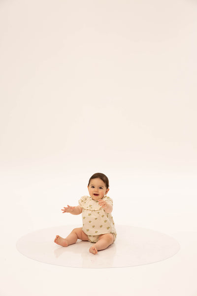 Wander & Wonder Baby Ruffle Set Lemon Daisy Floral