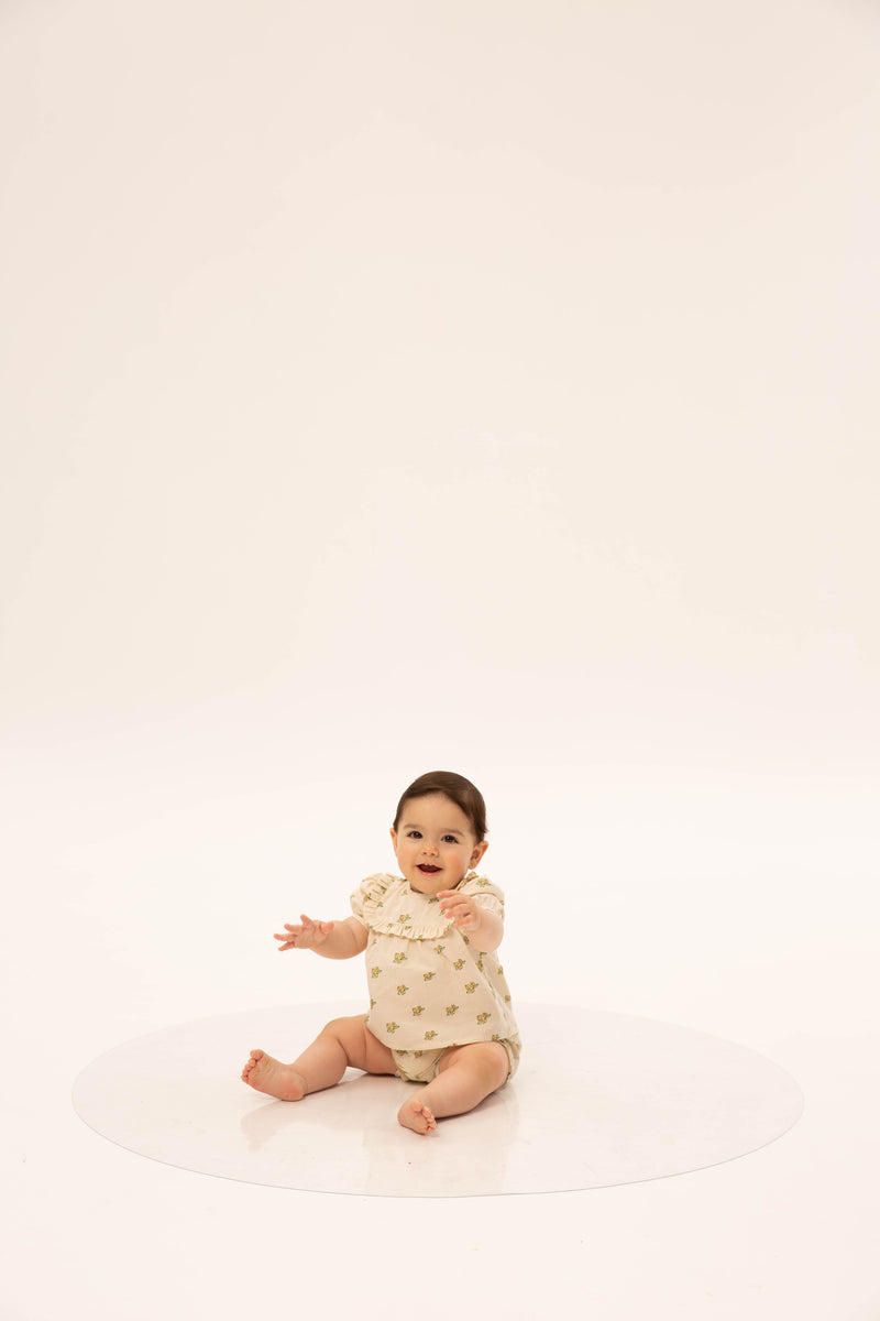 Wander & Wonder Baby Ruffle Set Lemon Daisy Floral
