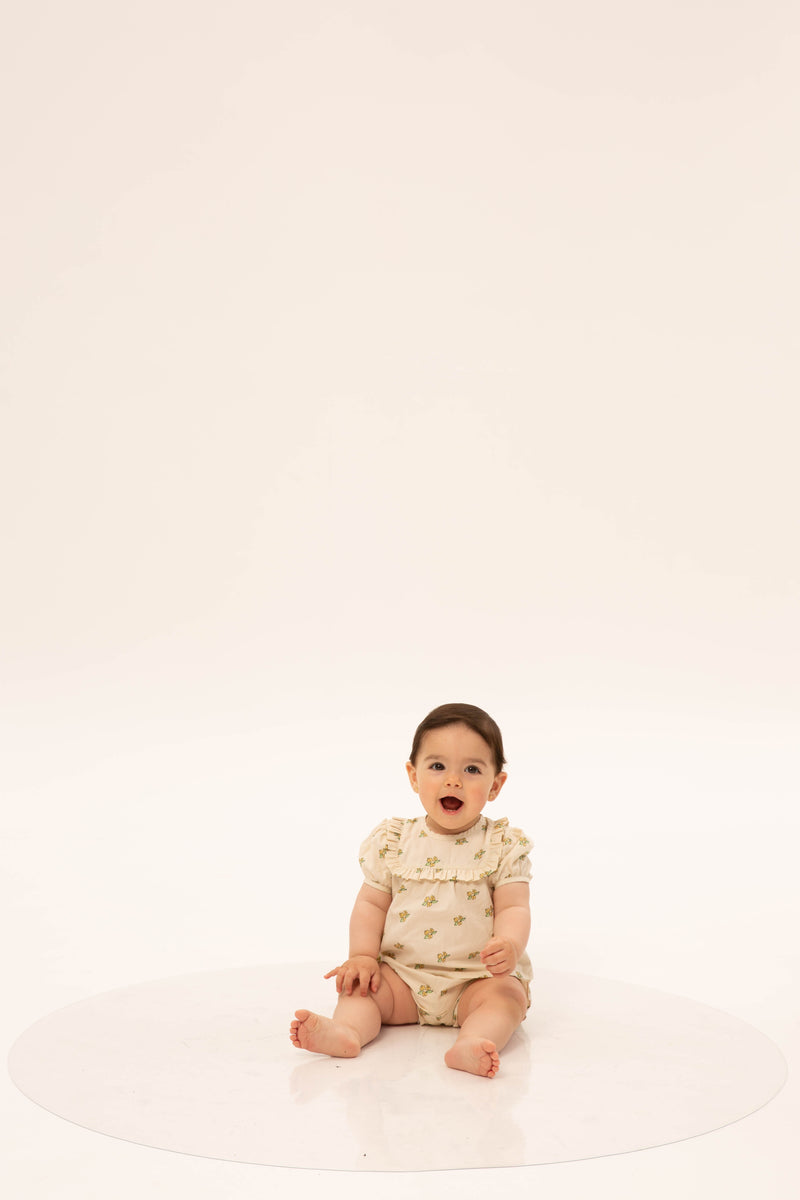 Wander & Wonder Baby Ruffle Set Lemon Daisy Floral