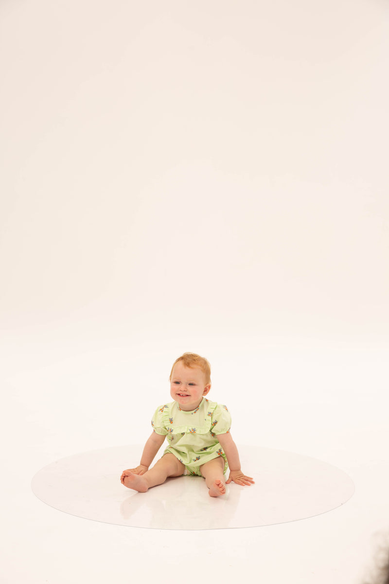 Wander & Wonder Baby Ruffle Set mint tangerine