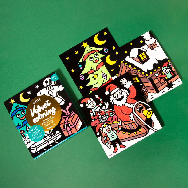 OMY Velvet Coloring Ho Ho Ho