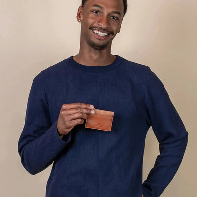 O My Bag Mark's Cardcase Cognac Classic Leather