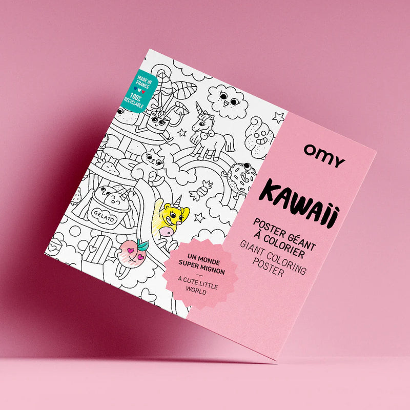 OMY XL Kleurposter Kawaii