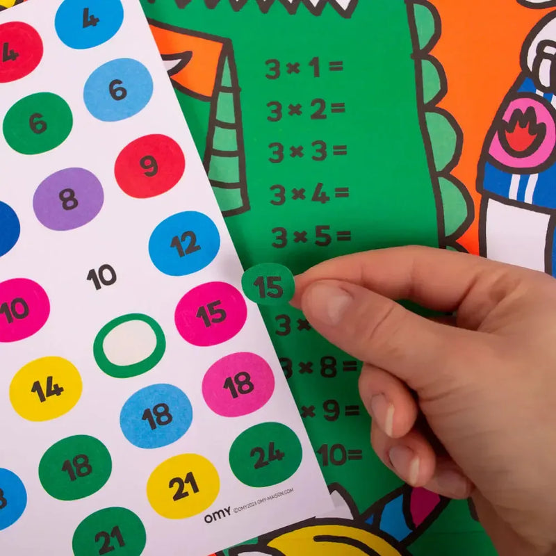 OMY Giant Educational Poster Multiplication School