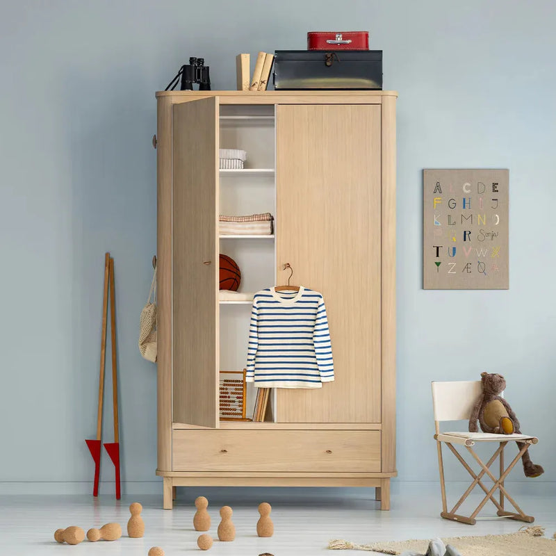 Oliver Furniture 2 Door Wardrobe Oak