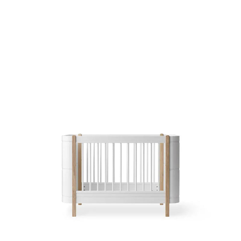 Oliver Furniture Wood Mini+ Cot bed 041425 incl. junior kit, White/oak