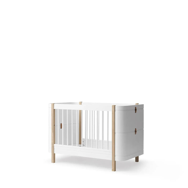 Oliver Furniture Wood Mini+ Cot bed 041425 incl. junior kit, White/oak