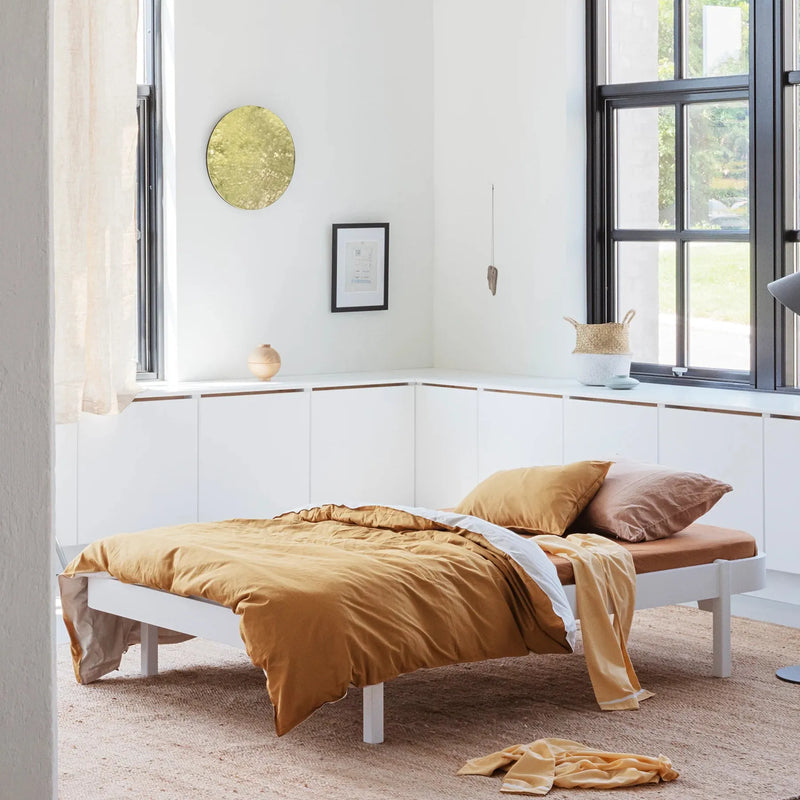 Oliver Furniture Wood Lounger Bed 120x200cm White 041566