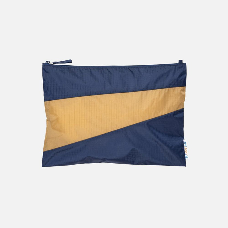 Susan Bijl The New Pouch Camel & Navy Large