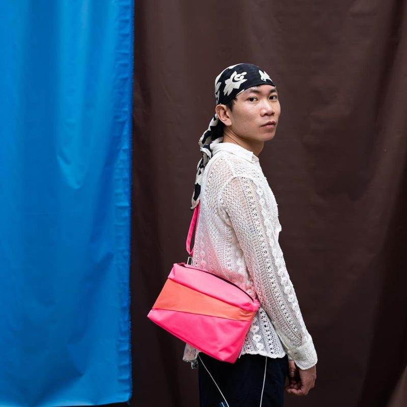 Susan Bijl The New Bum Bag Fluo Pink & Coral Medium