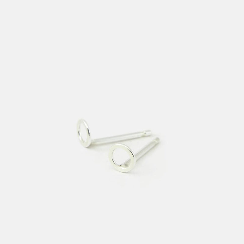 Studio MHL Oorbellen Open Round 4mm Zilver
