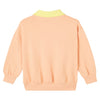 Mini Rodini Heart Emb Collar Sweatshirt Pink
