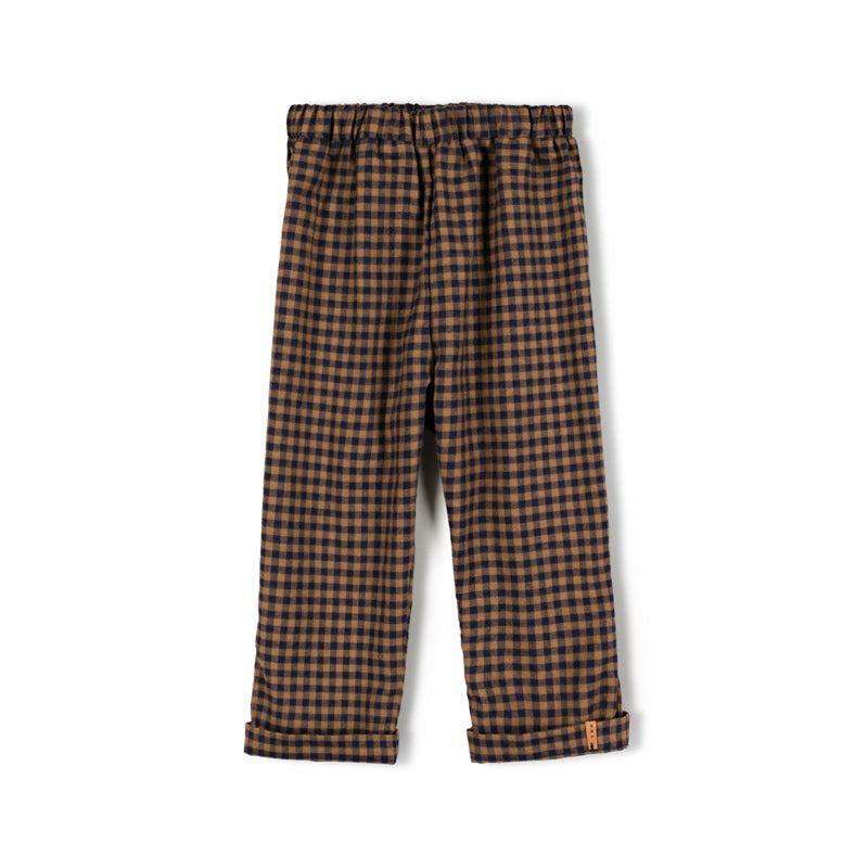 Nixnut Stic Pants Navy Checkered