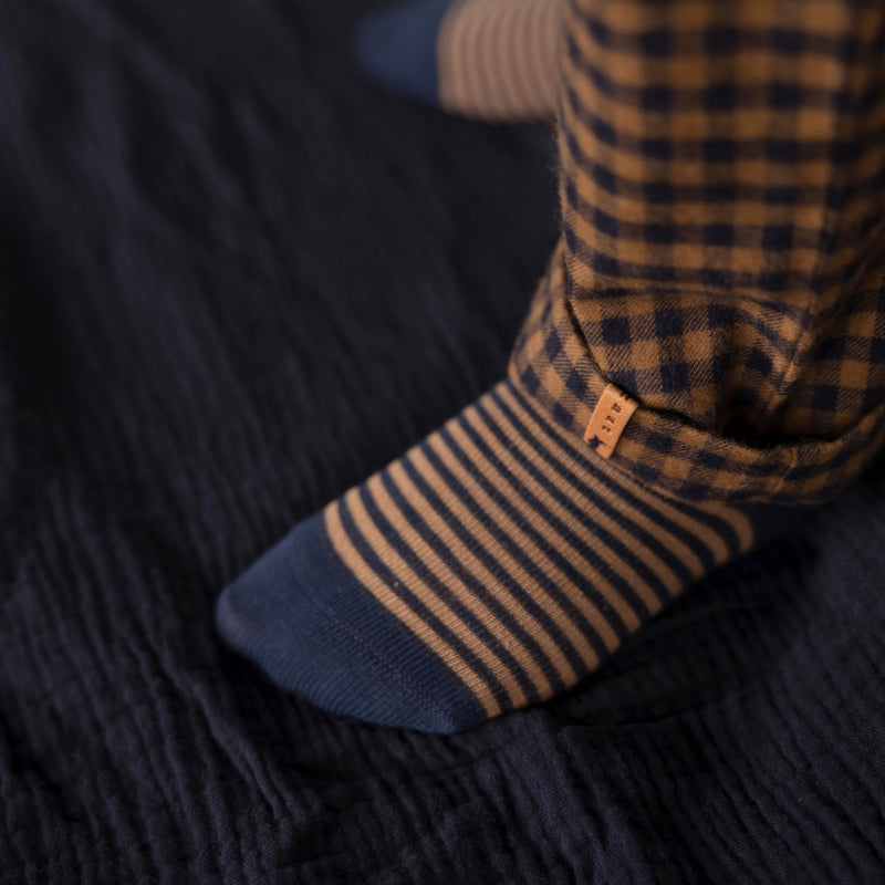 Nixnut Stic Pants Navy Checkered