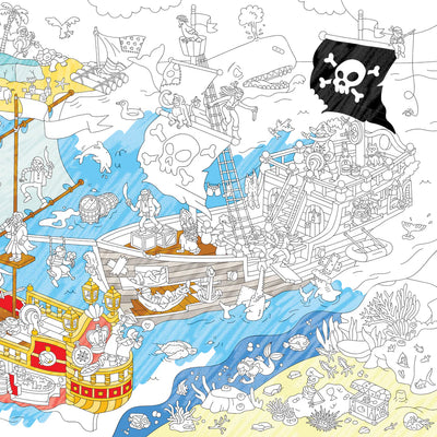 OMY XL Kleurposter Piraten