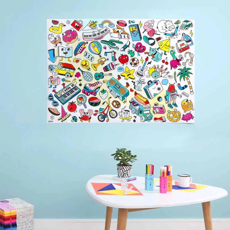 OMY Kleurposter Baby Pop Art