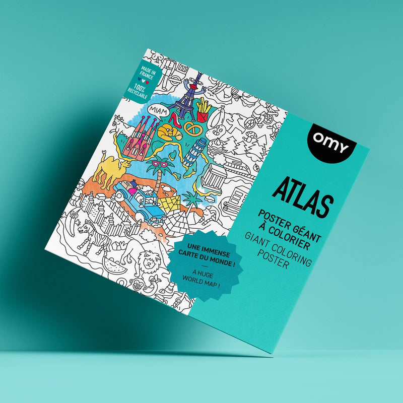 OMY XL Kleurposter Atlas