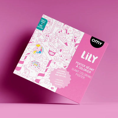 OMY XL Kleurposter Lily