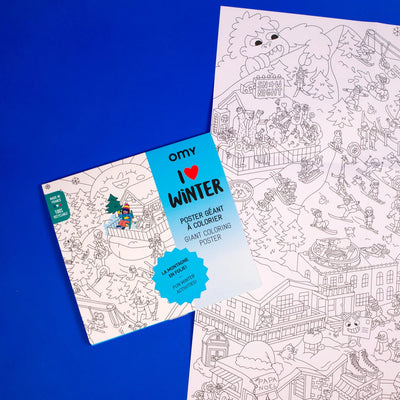 OMY XL Kleurposter I Love Winter