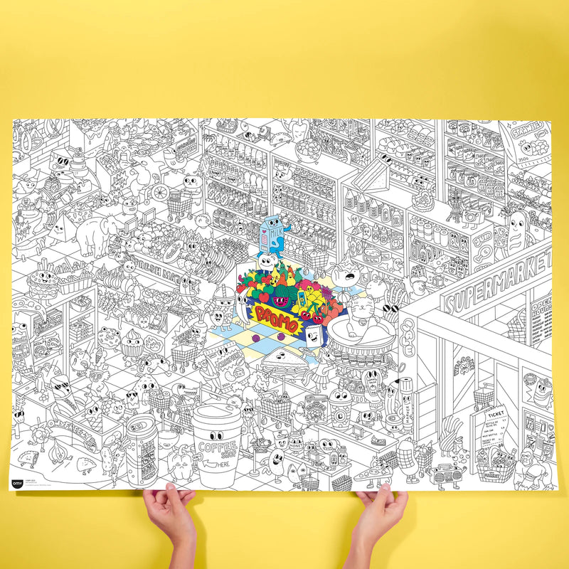 OMY XL Kleurposter Supermarket