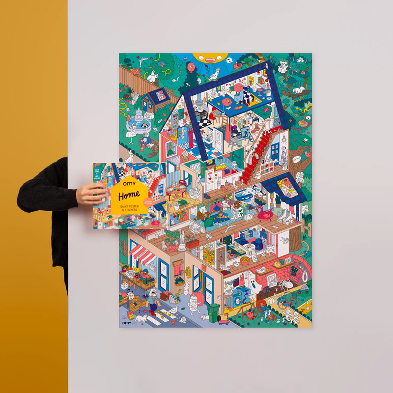 OMY XL Kleurposter Home