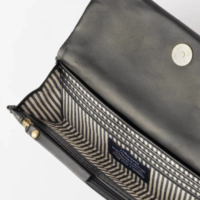 O My Bag Pau’s Pouch Black Woven Leather