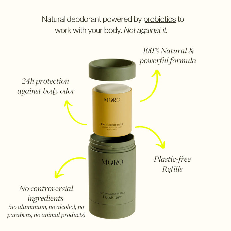 Moro Deodorant Lemongrass & Vetiver