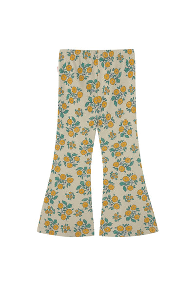 Tiny Cottons Flowers Rib Pant Dark Vanilla