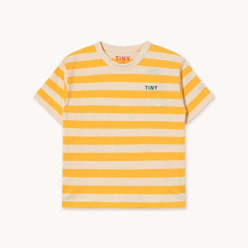 Tiny Cottons Stripes Tee Yellow/Light Cream