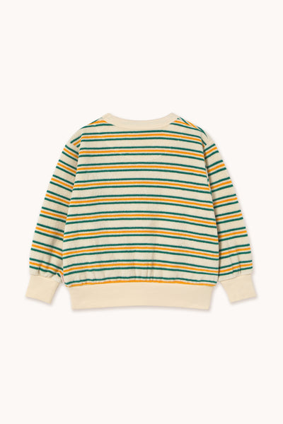 Tiny Cottons Stripes Multicolor Sweatshirt Light Cream