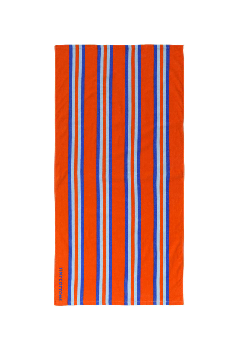 Tiny Cottons Stripes Towel Summer Red