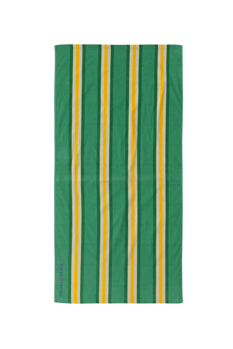 Tiny Cottons Stripes Towel 2 Emerald