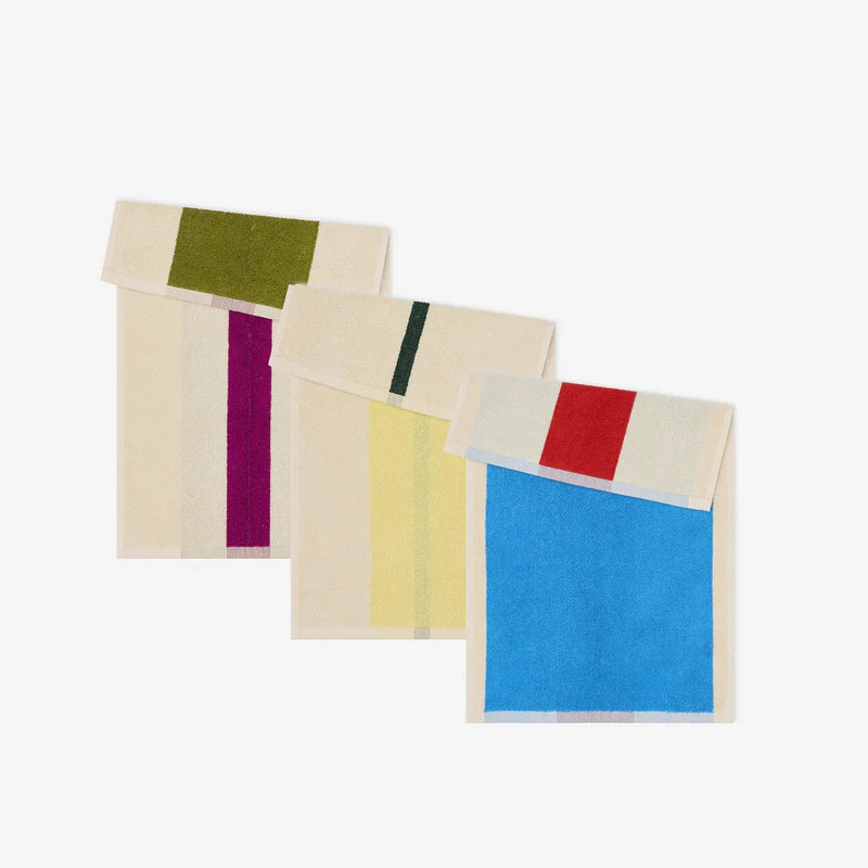 Suite702 Guest Towels Set Turquoise/Purple/Toffee
