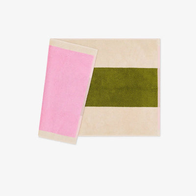 Suite702 Badmat Pink/Olive