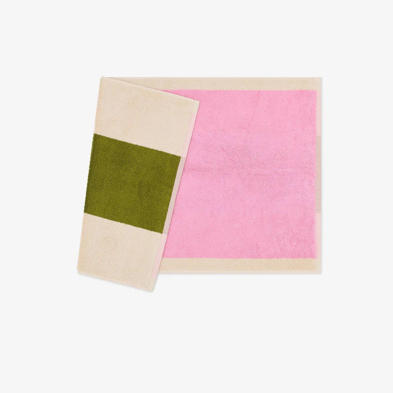 Suite702 Badmat Pink/Olive