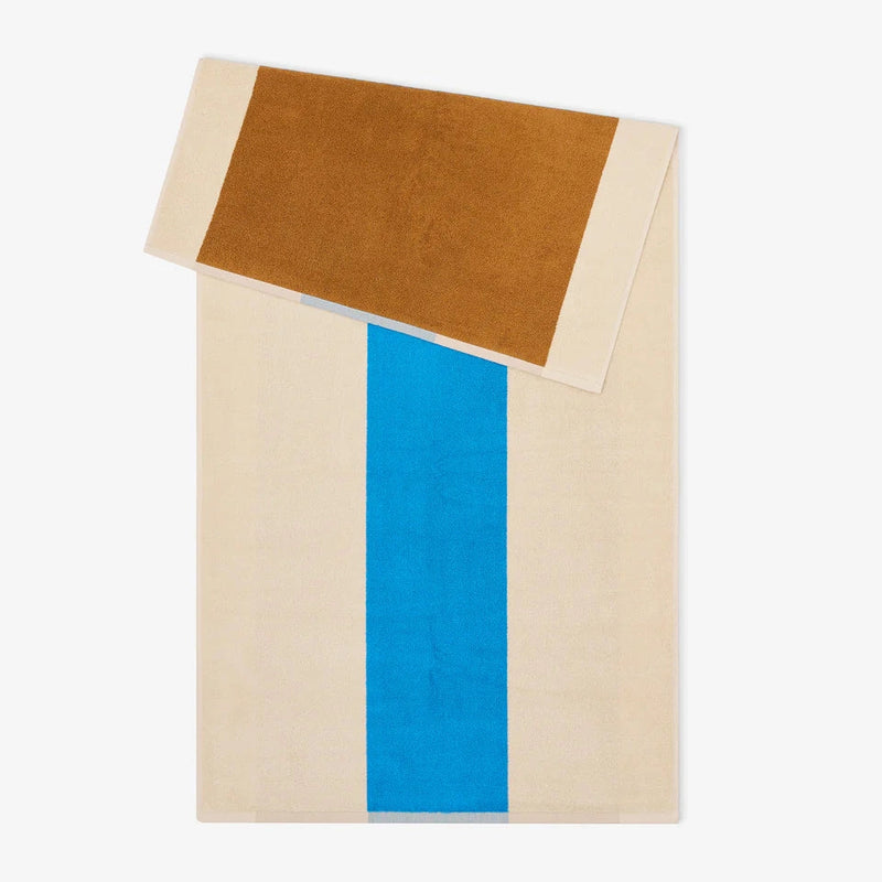 Suite702 Handdoek Aqua/Toffee