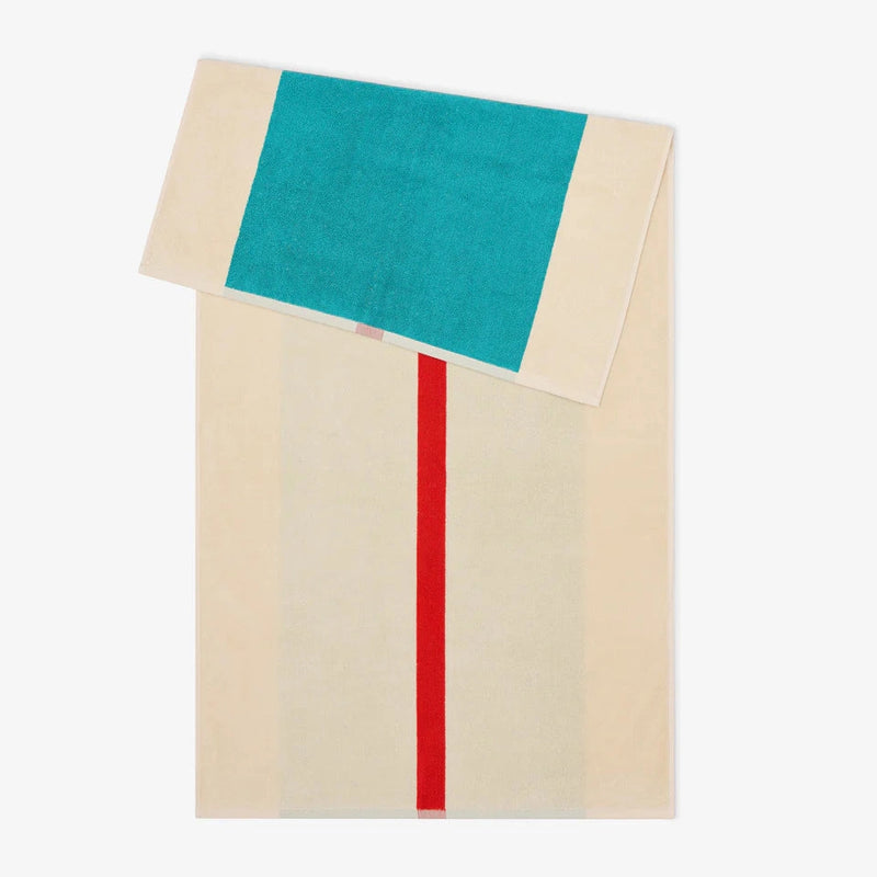 Suite702 Handdoek Red/Turquoise