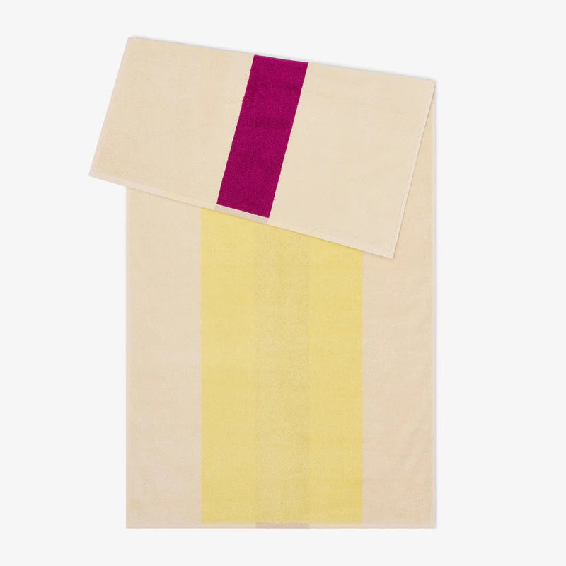 Suite702 Handdoek Yellow/Fuchsia